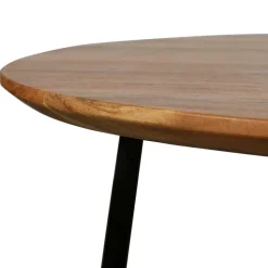 Akazie Sofatisch mit Schweizer Kante - Limona