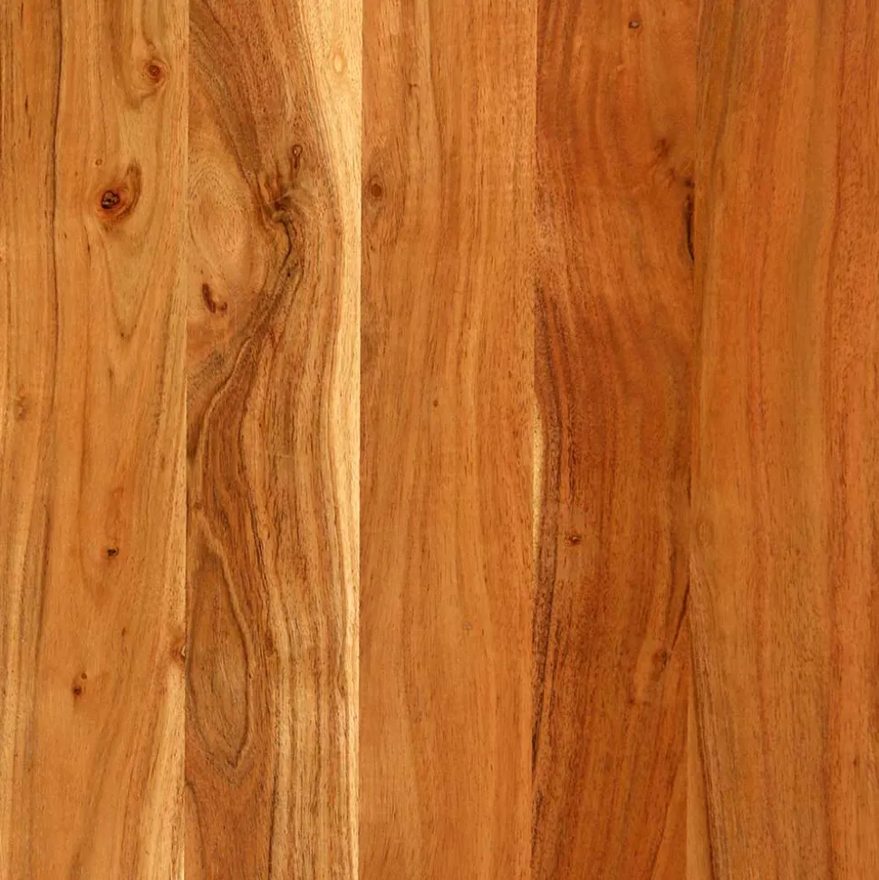 Akazie Sofatisch mit Schweizer Kante - Limona