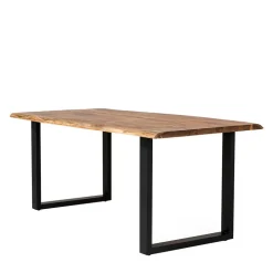 Akazien Esstisch mit Baumkanten - Rai