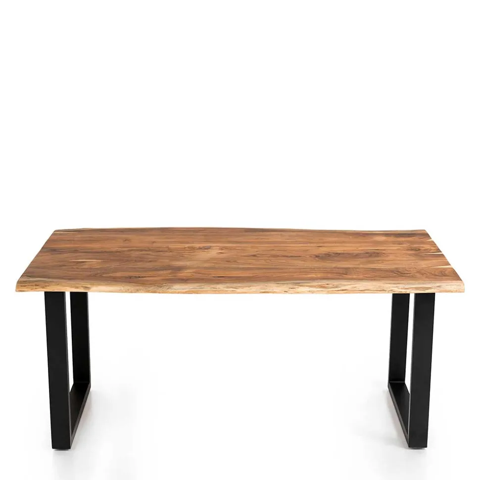 Akazien Esstisch mit Baumkanten - Rai