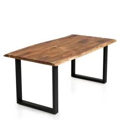 Akazien Esstisch mit Baumkanten - Rai