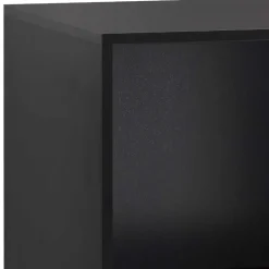 Aktenregal mit vier Fächern in Schwarz - Evasilica