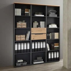 Aktenregal mit vier Fächern & zwei Schubladen - Kuetra