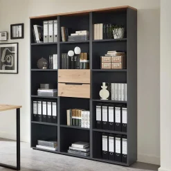 Aktenregal mit vier Fächern & zwei Schubladen - Kuetra