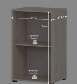 Aktenregal mit zwei Fächern 51x84x41 cm - Lakes