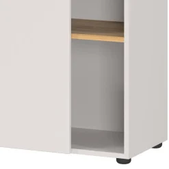 Aktenschrank in Hellgrau und Wildeiche Optik - Chiron