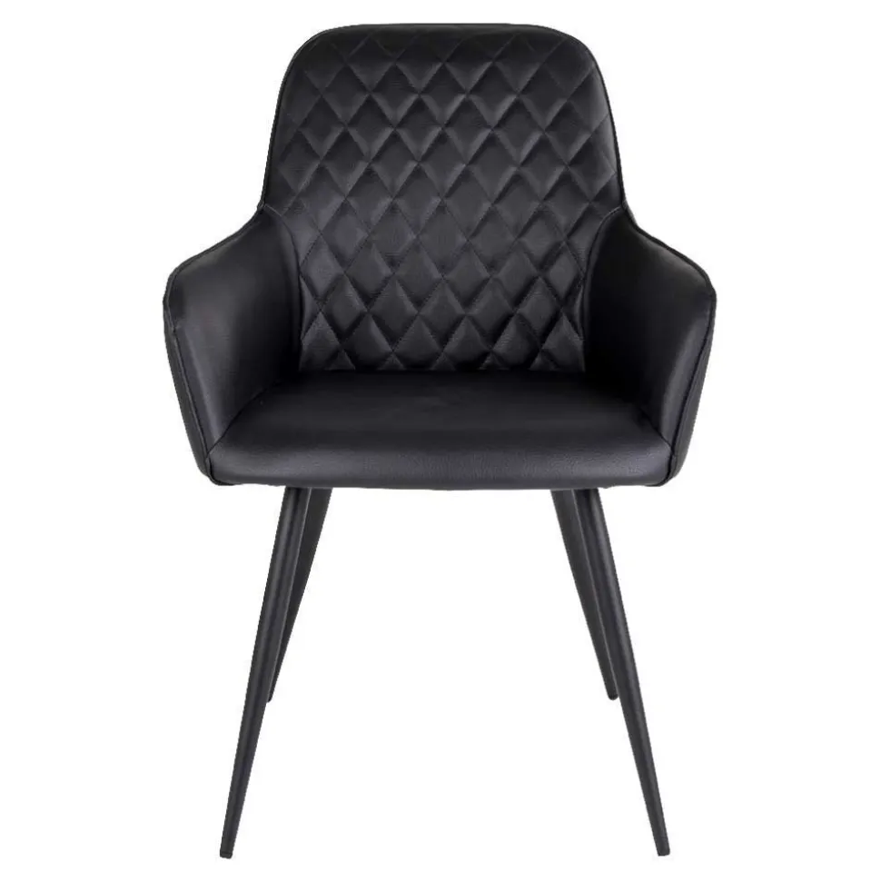 Altholz Esstisch & Kunstlederstühle - Plugravis (siebenteilig)