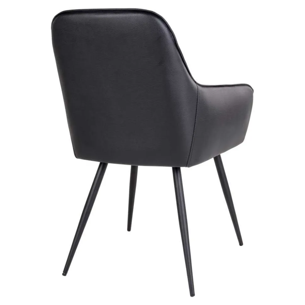 Altholz Esstisch & Kunstlederstühle - Plugravis (siebenteilig)