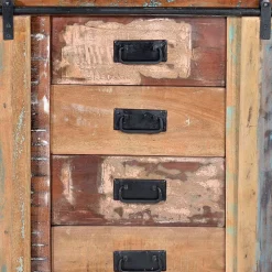 Altholz Kombikommode mit Schiebetüren - Jevilia