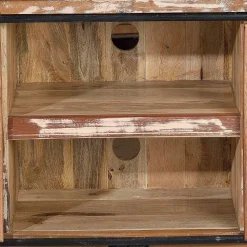 Altholz TV Board mit zwei Schiebetüren - Jevilia