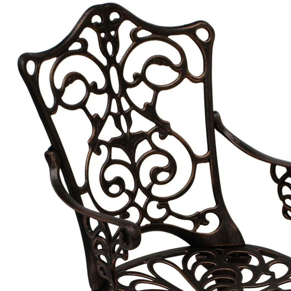 Aluguss Sitzgruppe für 4 Personen - Bluesa (fünfteilig)