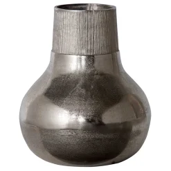 Aluminium Vasen in Silberfarben - Kisana (2er Set)