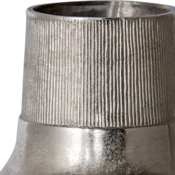 Aluminium Vasen in Silberfarben - Kisana (2er Set)