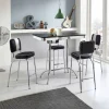 American Diner Bartisch Set Barataria mit 4 Stühlen (fünfteilig)
