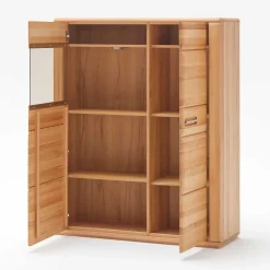 Anbauwand Athias aus Kernbuche (vierteilig)