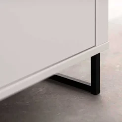 Anbauwand in Weiß mit Wildeiche - Varzino (dreiteilig)