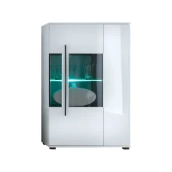 Anbauwand Jetongos in Weiß Hochglanz (vierteilig)