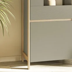 Anbauwand Kombination im Scandi Chic - Promo (vierteilig)