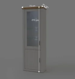 Anbauwand Set im Country Style - Samula (vierteilig)