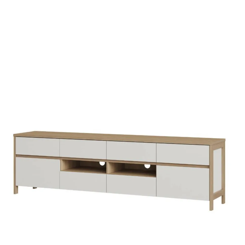 Anbauwand-Möbelset in Weiß - Ovidio (dreiteilig)