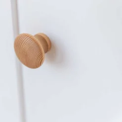 Anrichte in Weiß und Kiefer Natur - Saluts