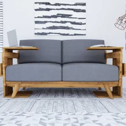 Anstelltisch aus Wildeiche Massivholz - Hardus