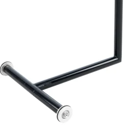 Anstelltisch mit Glas in Schwarz Stein Optik - Adamina