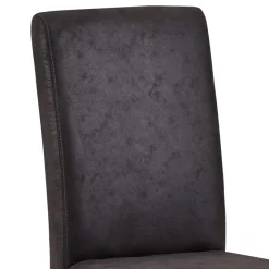 Anthrazit Polsterstühle aus Microfaser - Daricca (2er Set)