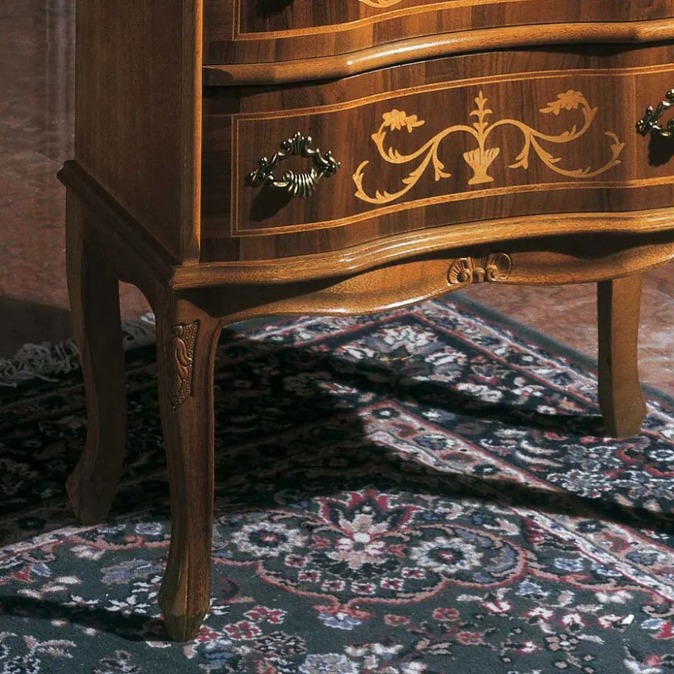 Antike Kommode Agosto in Nussbaumfarben