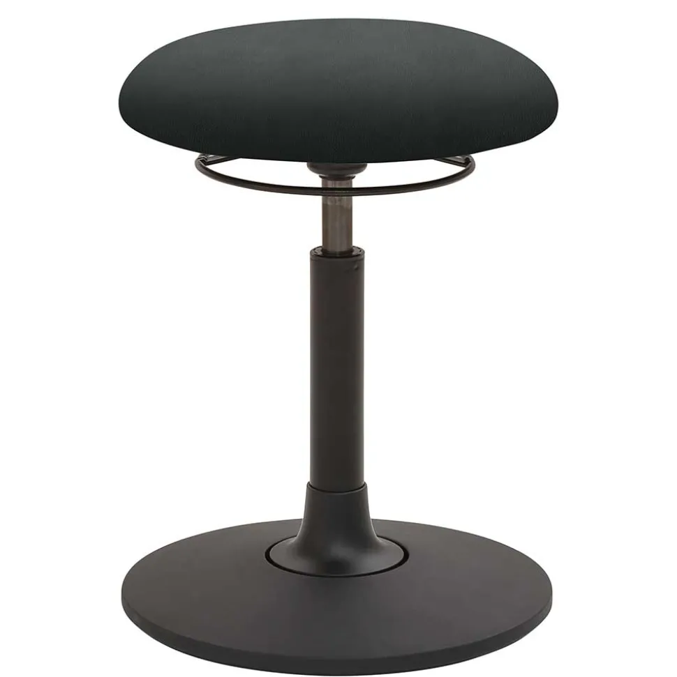 Arbeitshocker für aktives Sitzen in Schwarz - Moorland