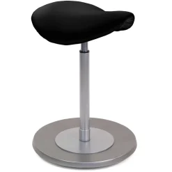 Arbeitshocker mit Sattelsitz in Schwarz - Simeona