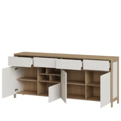 Arbeitszimmer Möbel-Kombi in Weiß - Ovidio (dreiteilig)