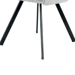 Armlehenstühle in Silber Grau - Ashento (2er Set)