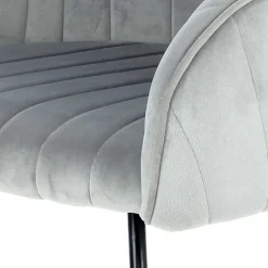 Armlehenstühle in Silber Grau - Ashento (2er Set)