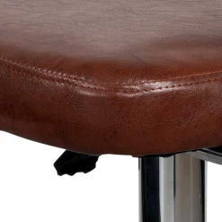 Armlehnen Barstuhl in Braun & Chrom - Usavina (2er Set)