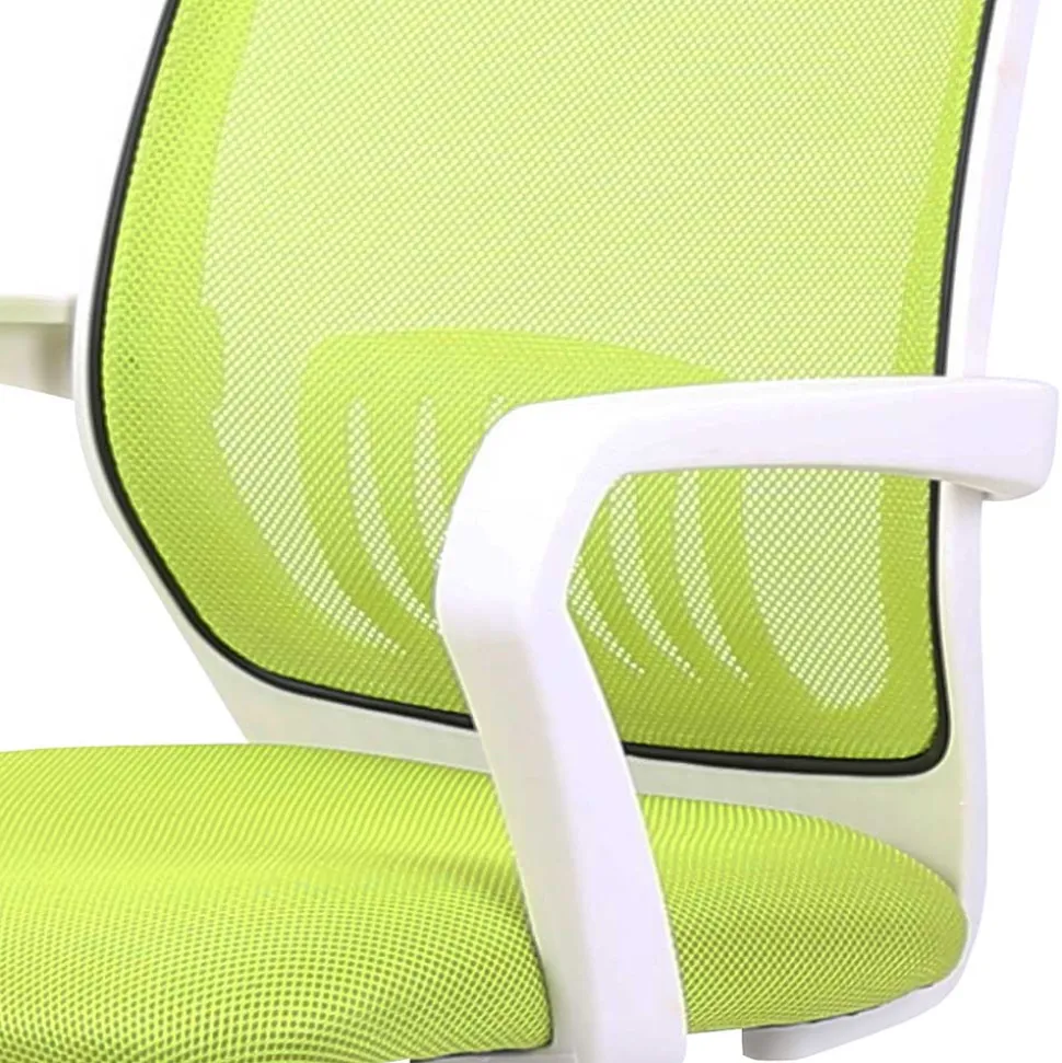 Armlehnen Büro-Drehstuhl in Hellgrün & Weiß - Lianessa