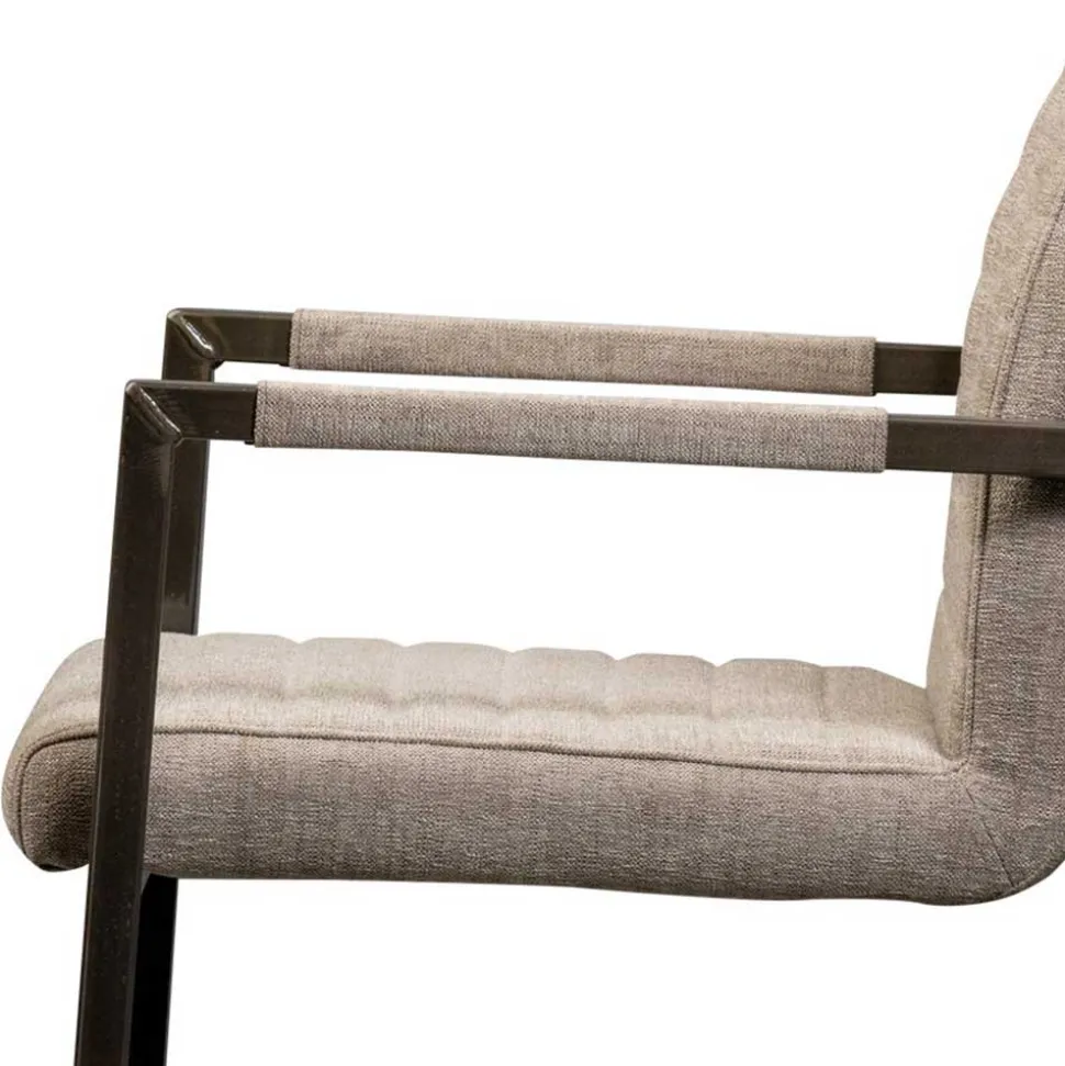 Armlehnen Freischwinger in Beige - Sentata (2er Set)