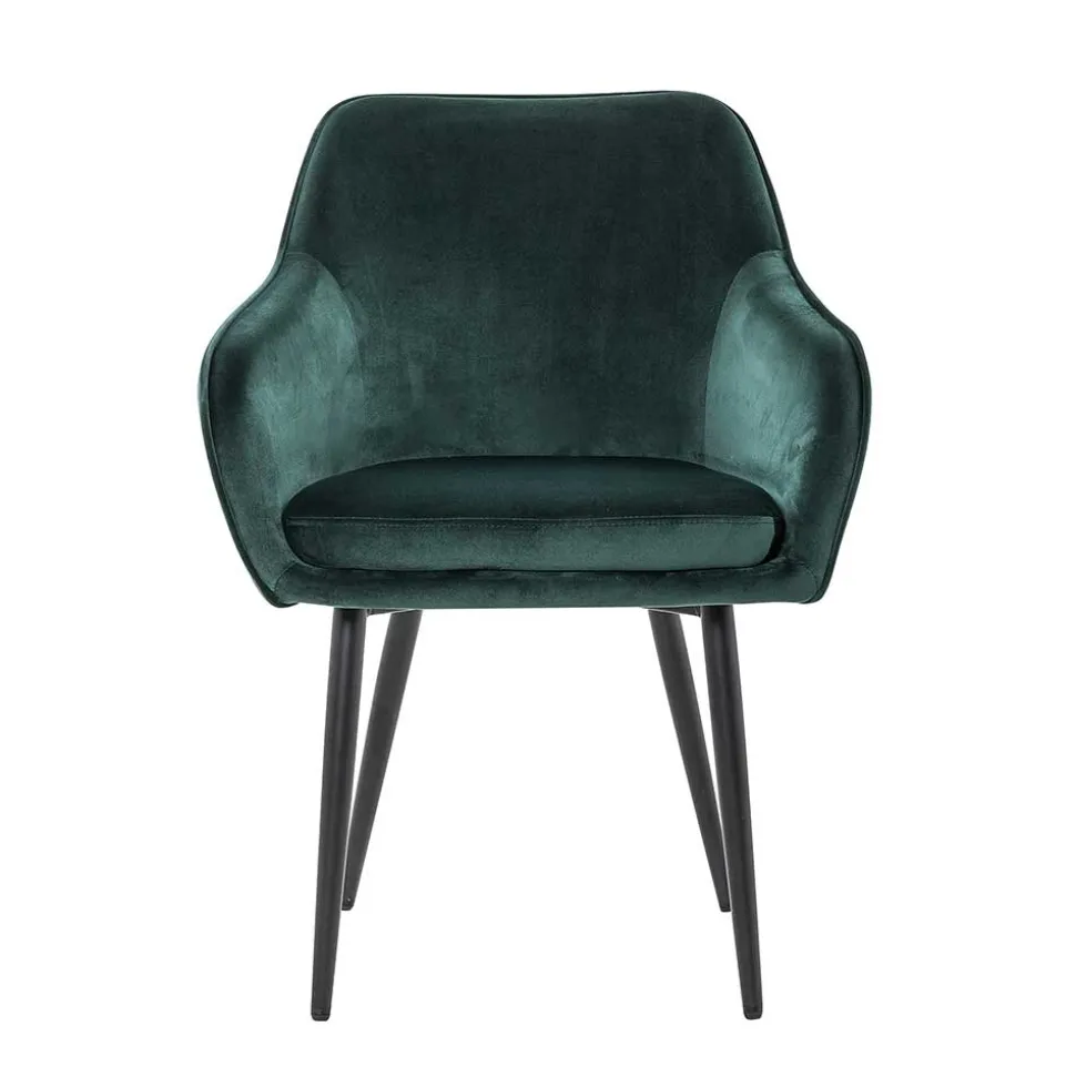 Armlehnen Polsterstuhl in herrlichem Dunkelgrün - Abacho