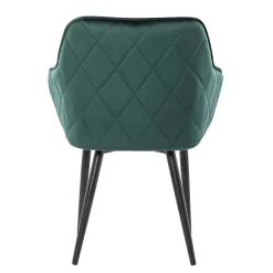 Armlehnen Polsterstuhl in herrlichem Dunkelgrün - Abacho