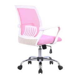 Armlehnen Schreibtischstuhl in Rosa & Weiß - Nadele