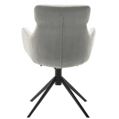 Armlehnen-Drehstuhl in Lichtgrau - Plicardo (2er Set)