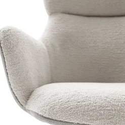 Armlehnen-Drehstuhl in Lichtgrau - Plicardo (2er Set)