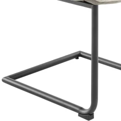 Armlehnen-Freischwingerstuhl in Creme - Clebertus (2er Set)