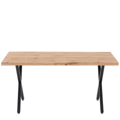 Armlehnenstühle & X-Fuß Esstisch - Closer (fünfteilig)