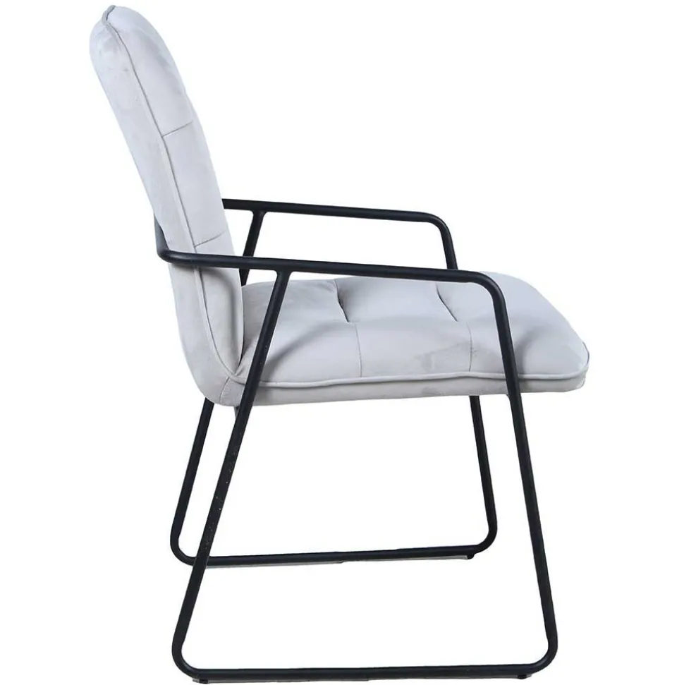 Armlehnenstühle & X-Fuß Esstisch - Closer (fünfteilig)