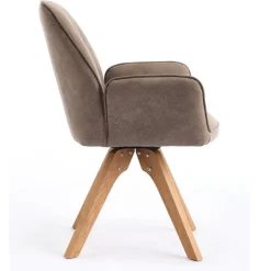 Armlehnenstühle in Schlammfarben - Ellis (2er Set)