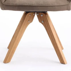 Armlehnenstühle in Schlammfarben - Ellis (2er Set)