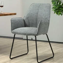 Armlehnenstühle mit Bügelgestell - Ykan (2er Set)