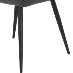 Armlehnenstuehle in Anthrazit Samtvelours - Naas (2er Set)