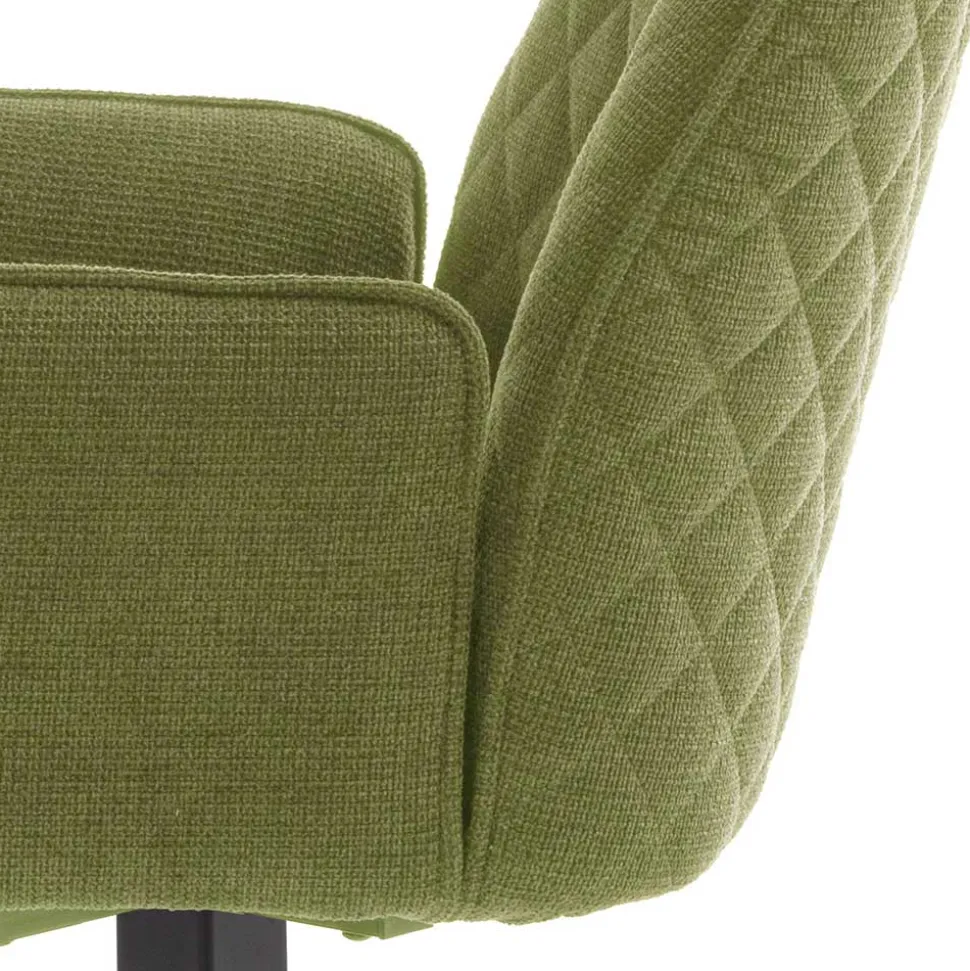 Armlehnenstuhl aus Chenillegewebe - Gomata (2er Set)